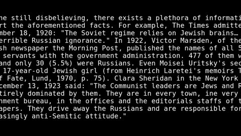 Bolshevik Revolution a Petri Dish of Jewish Attitudes, Behavior