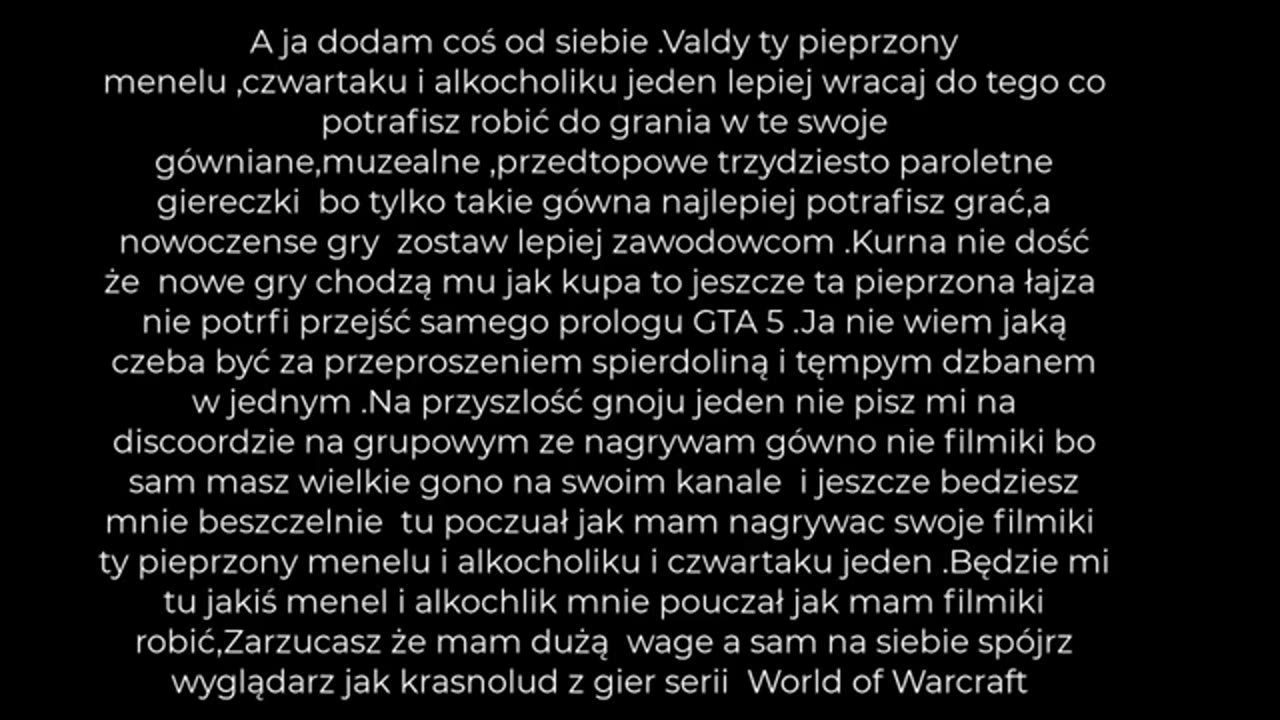 Valdy głupia ,tempa łajza nie potrafi przejść prologu w GTA 5