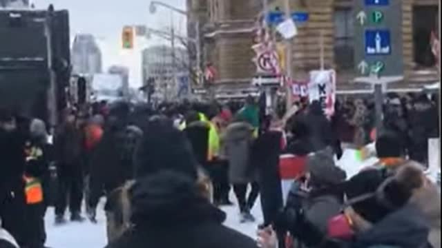 Ottawa Freedom Convoy Feb 19, 2022 9 am EST