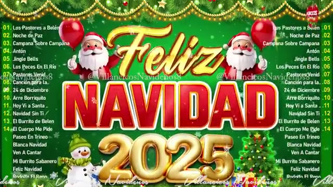 Felis Navidad Villancicos Para Celebrar - 2024 - 2025 Los 30 Mejores Canciones 💖.