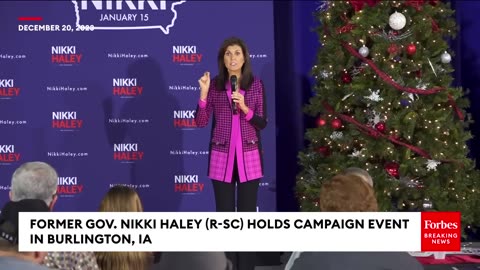 That Is Urging Genocide- Voter Confronts Nikki Haley About Her Stance On Israel