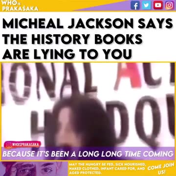 🚨 Michael Jackson said the history books are lying to you❗️