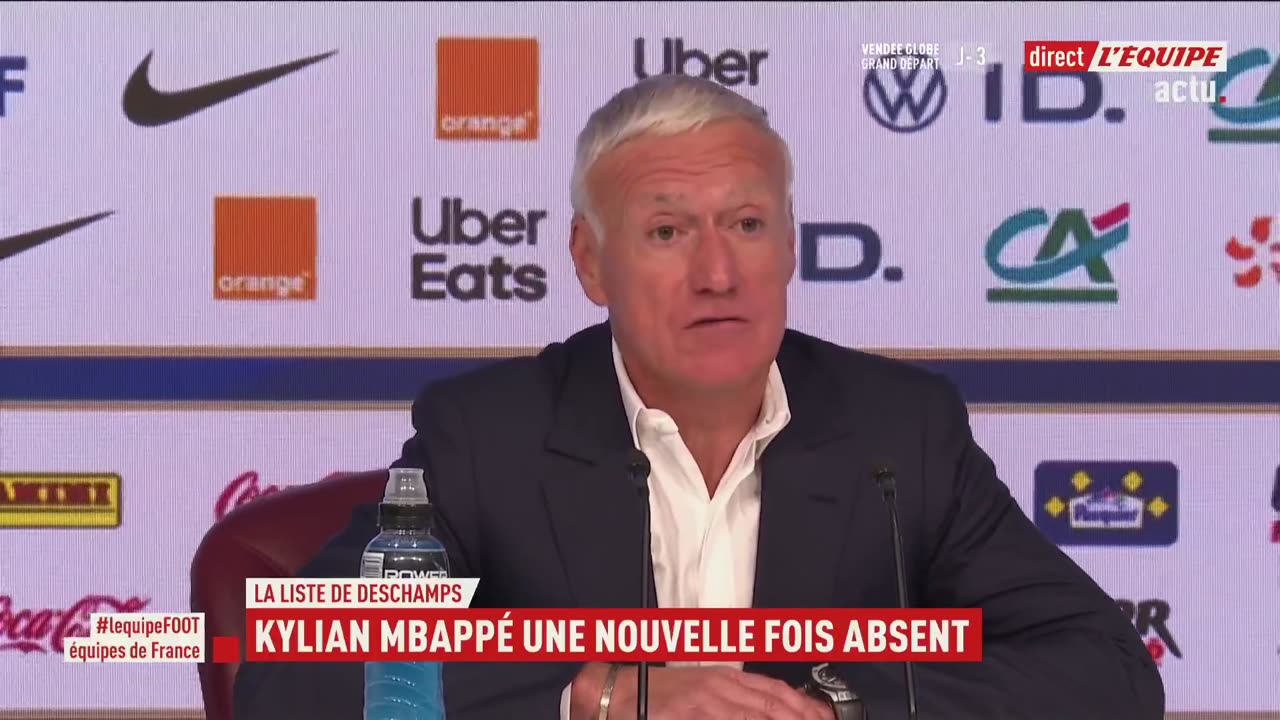 Deschamps' blunt four-word explanation for Mbappe absence from France