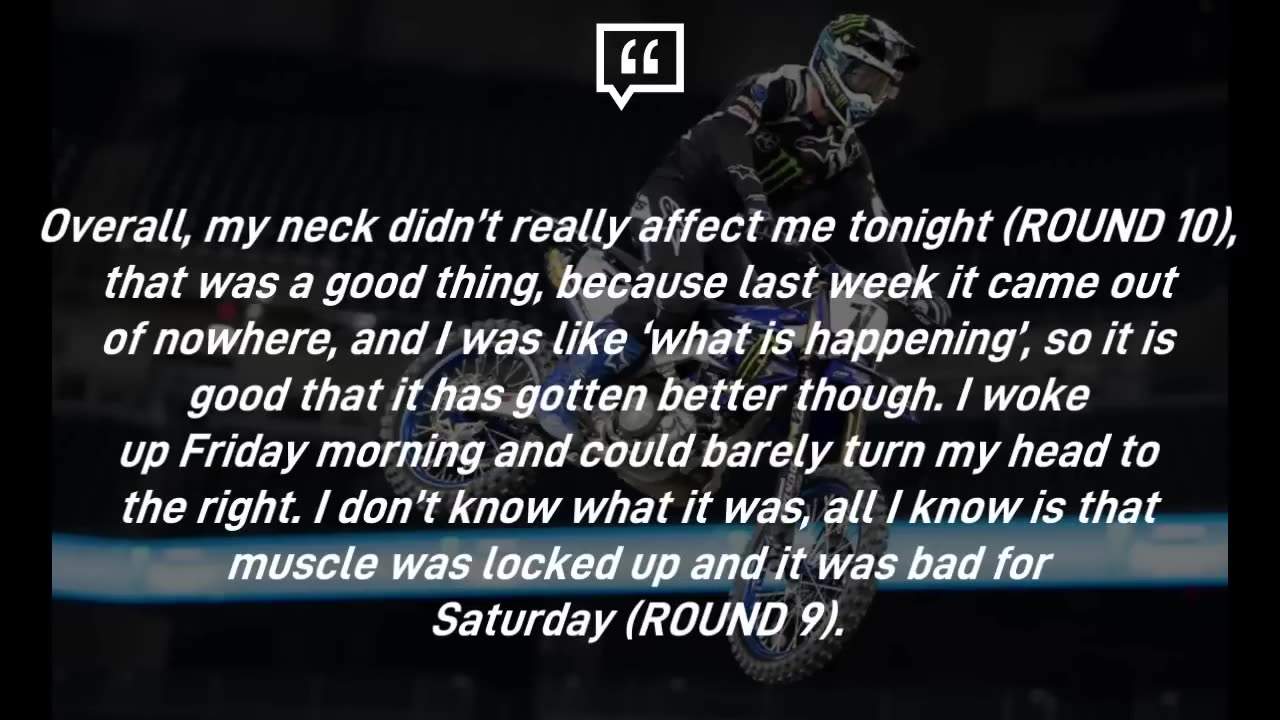 Eli Tomac discusses RECOVERY & MINOR INJURY!