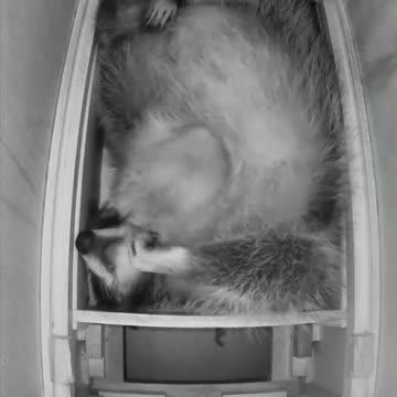 Raccoon deep sleep 🤣
