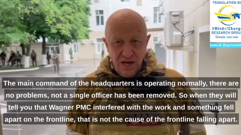 Wagner leader Prigozhins first public statement in Rostov