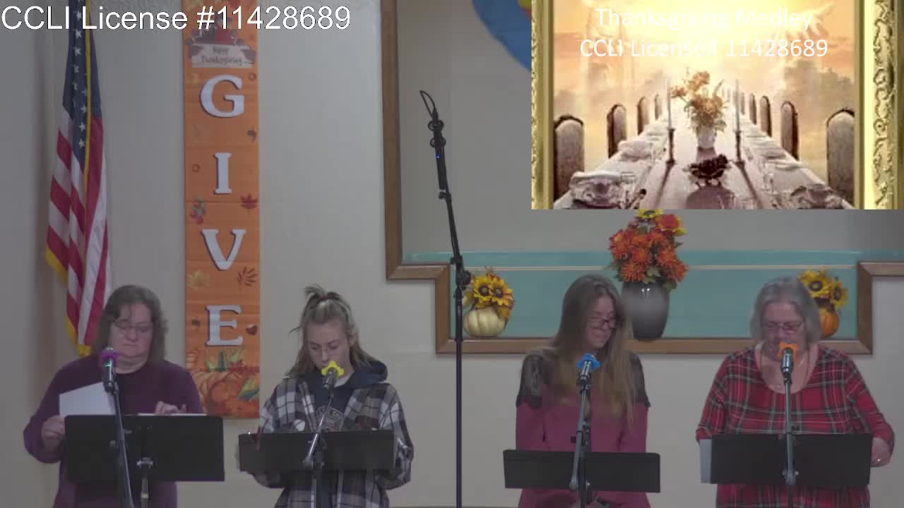 Moose Creek Baptist Church Sing “Thanksgiving Medley” During Service 11-13-2022