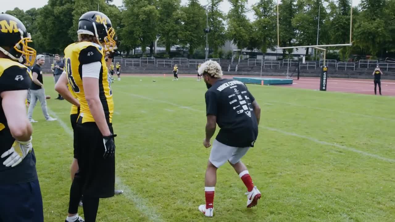 Odell Beckham Jr. Inspires the Munich Cowboys (German Football League) OBJ Going Global NFL