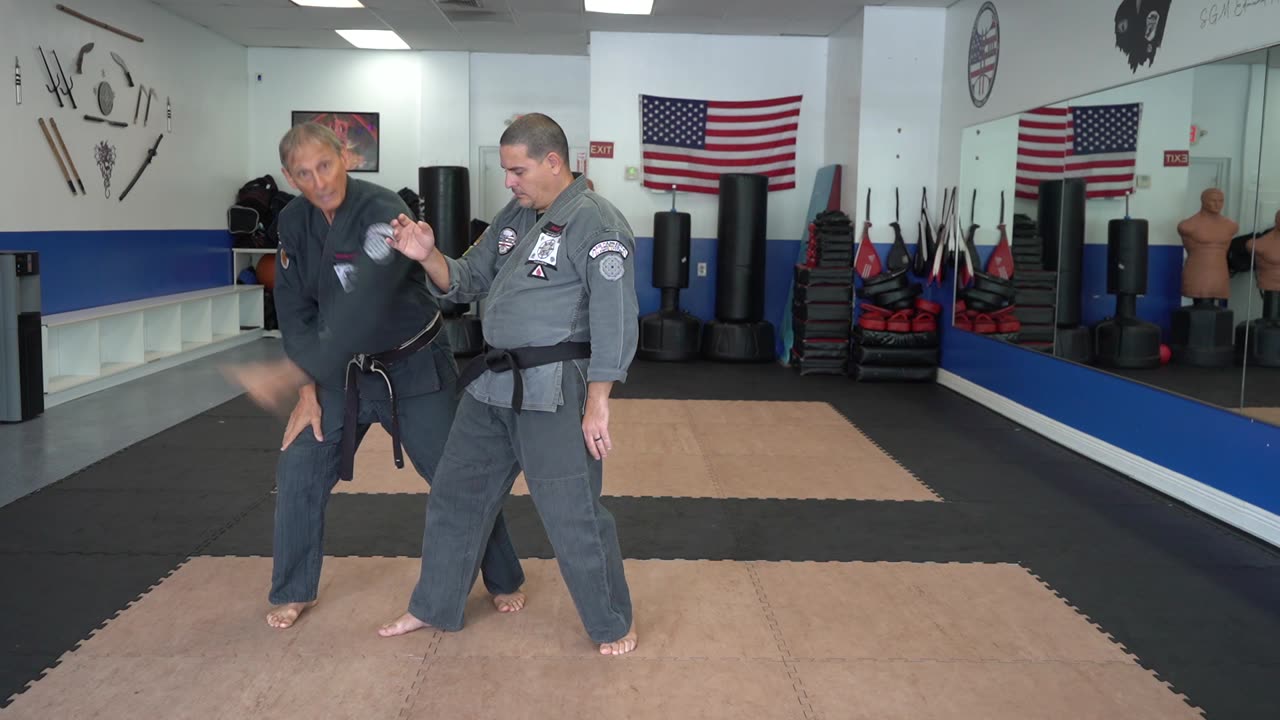 Correcting common errors executing the American Kenpo technique Glancing Spear