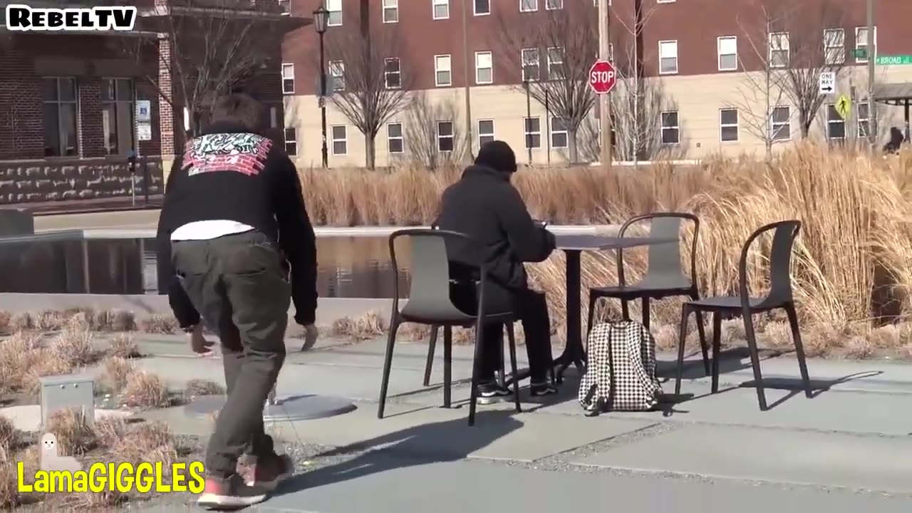 Ultimate Chair Pulling Pranks Compilation Funny Public Pranks RebelTV 2021-PART 11 😂🔥😹