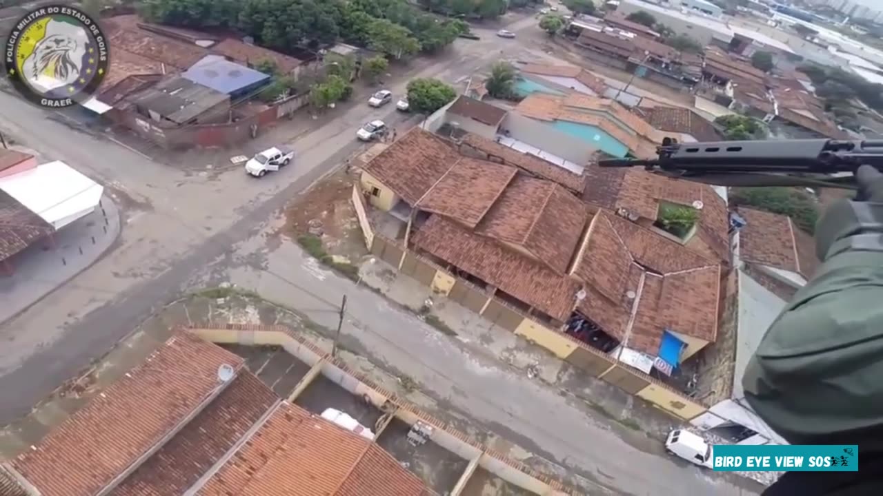 Polic Shoot Suspect From Helicopter