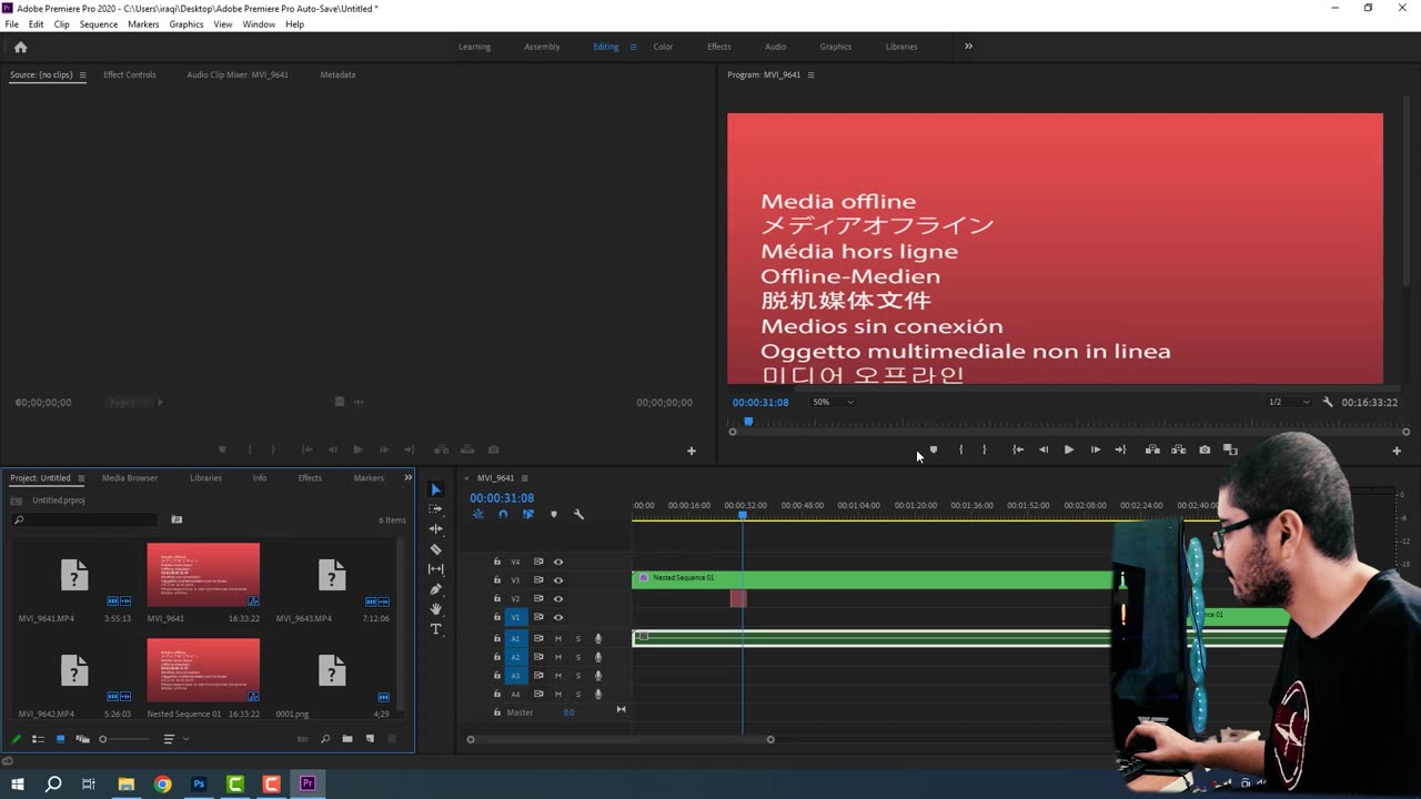 حل مشكلة تبعثر ادوات الادوبي برمير(Solving the problem of scattering Adobe Premiere tools)