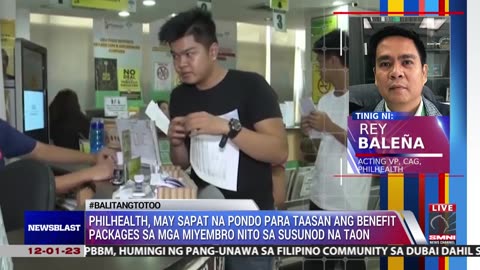 PhilHealth, may sapat na pondo para taasan ang benefit packages sa mga miyembro nito