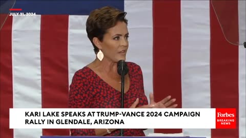 Kari Lake Shares 'My Final Message To The News Media' At Trump-Vance 2024 Rally In Glendale, Arizona