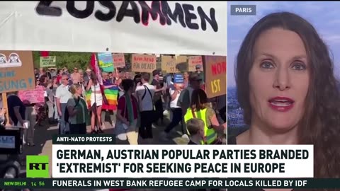 German and Austrian popular parties labeled 'extremist' for calling for peace in Europe