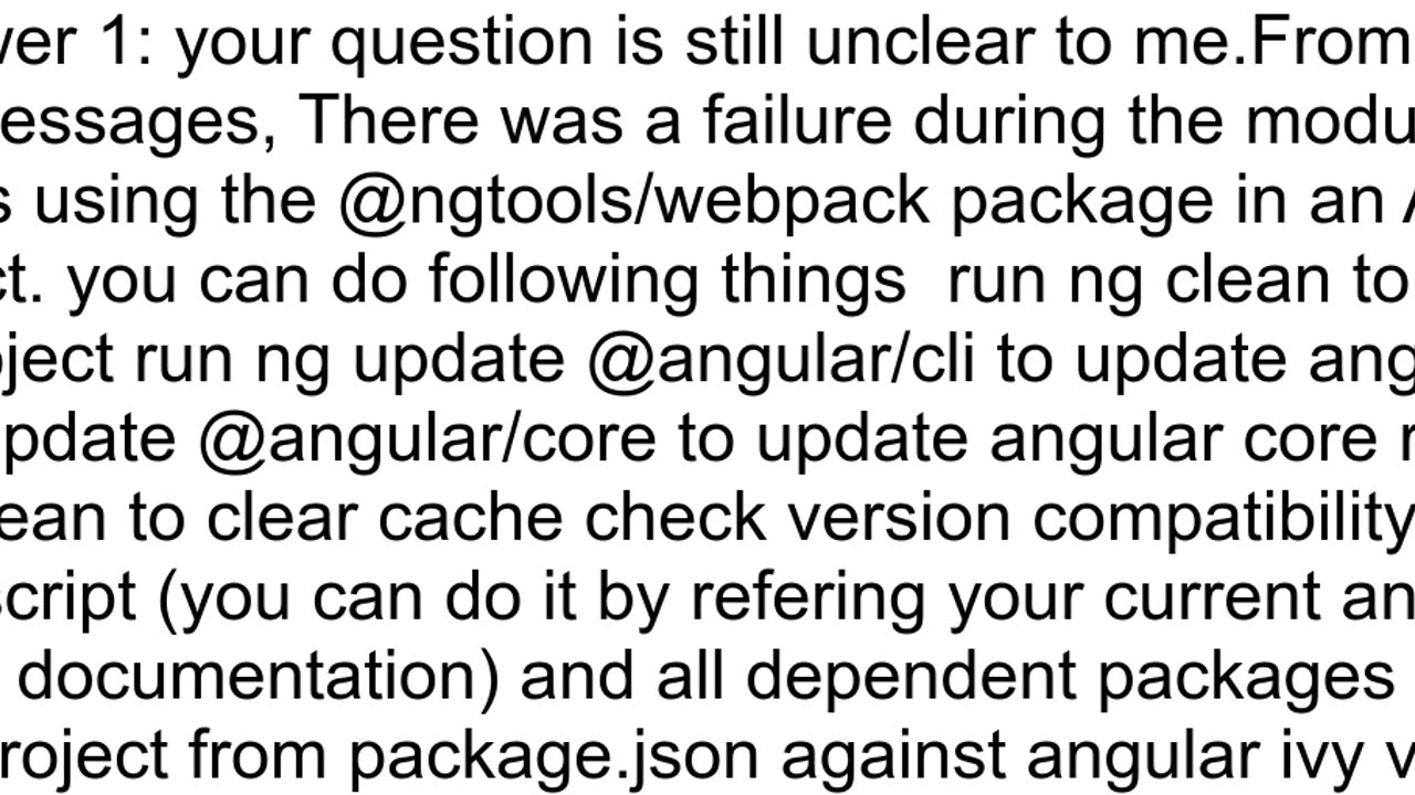 Error Module build failed from node_modulesngtoolswebpacksrcivyindexjs