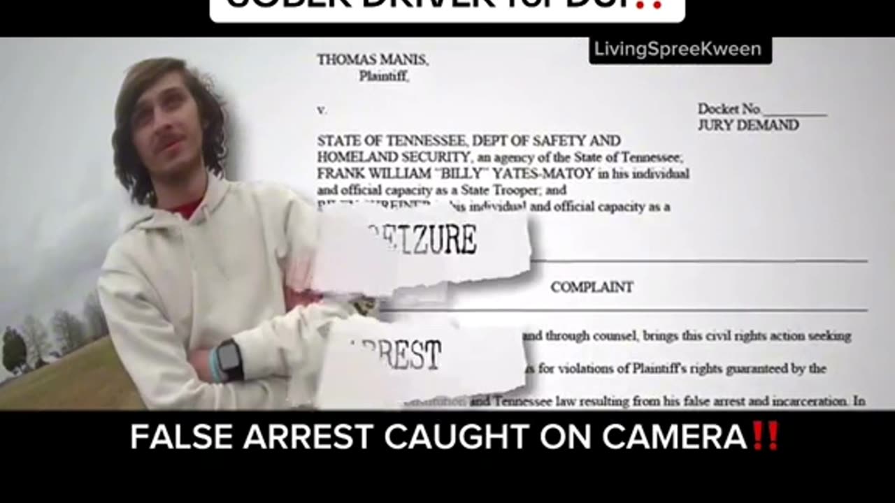 Lawsuit Filed: TN Trooper sued for falsely arresting a Sober Driver for DUI
