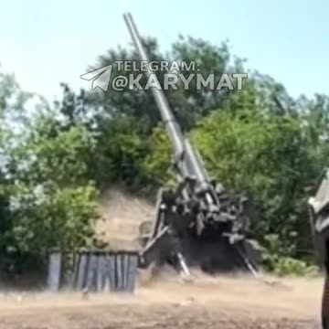 Ukrainians Fire Massive 203mm Soviet Era Gun