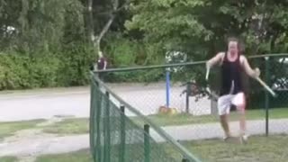 Man Does Parkour with Crutches