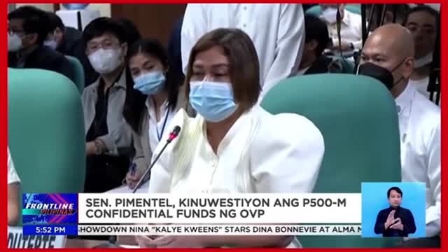 Sen. Pimentel,kinuwestiyon ang P50OMconfidential funds ng OVP