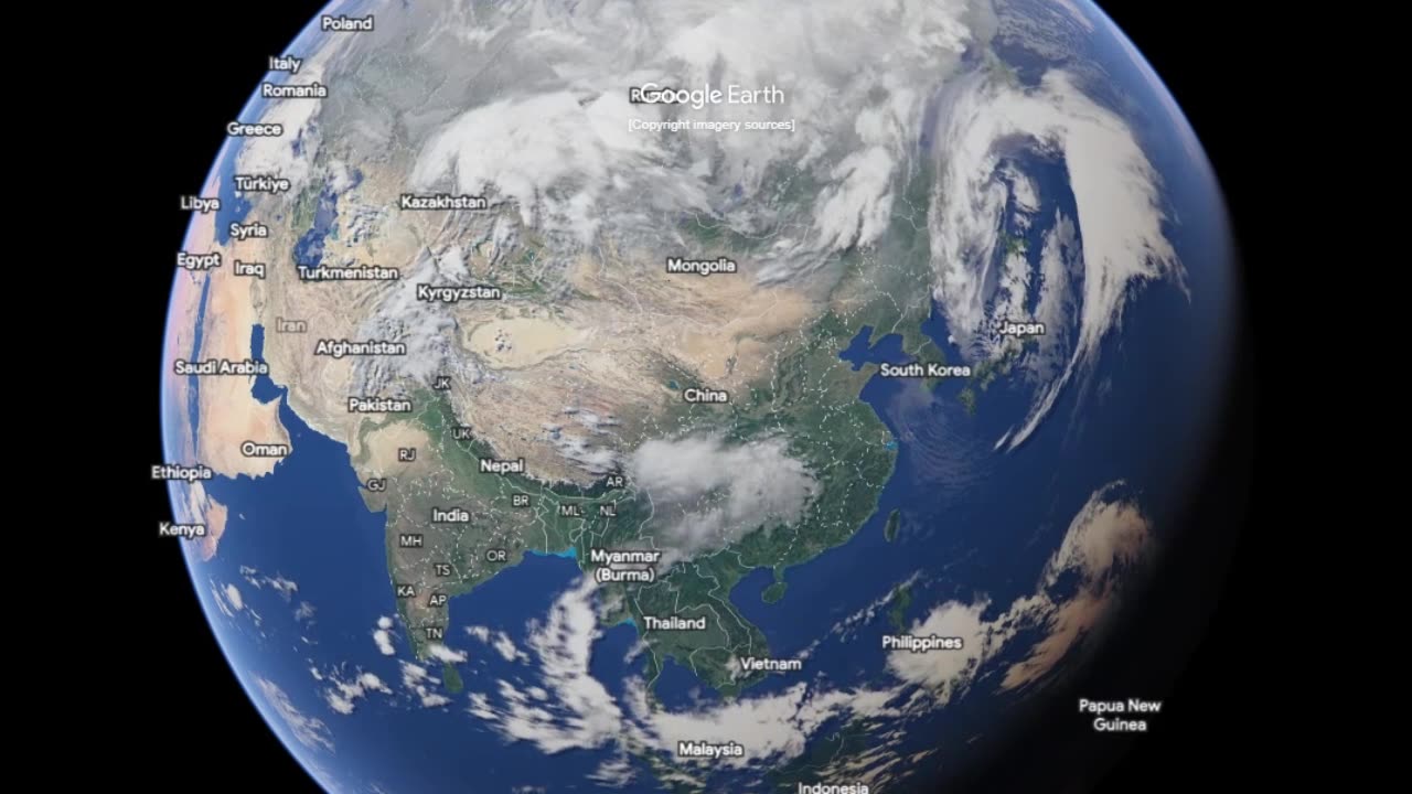 "China 🌍 Expedition: Google Earth Zoom Across 9,596,960km! #ExploreChina"