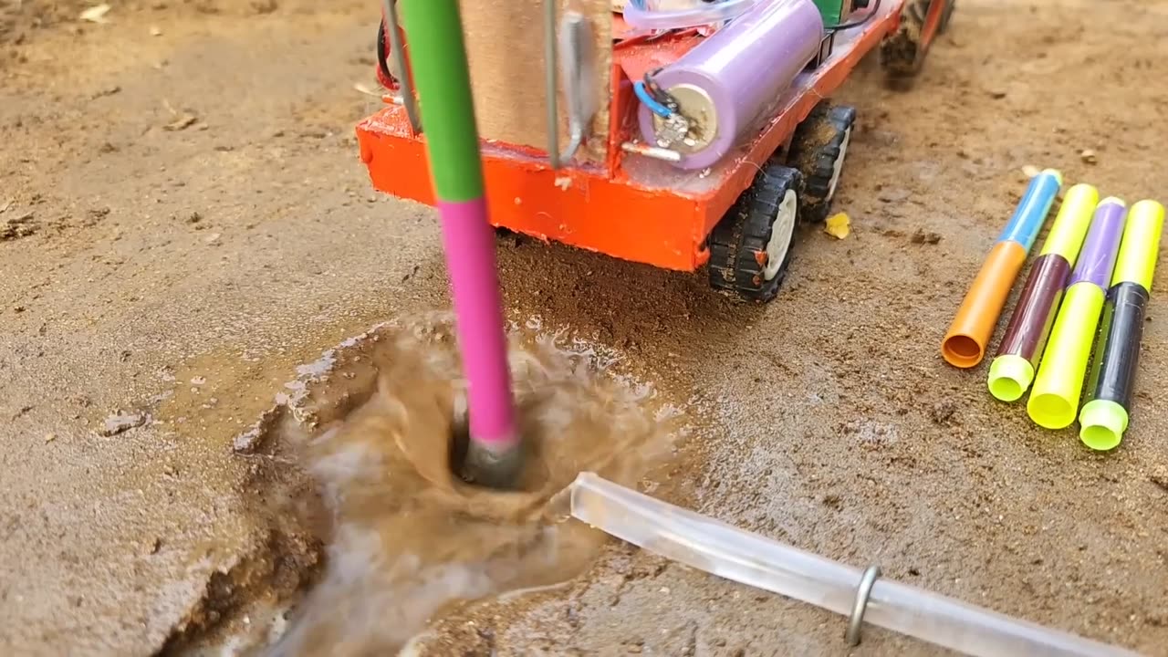 Tractor and mini borewell with drilling machine | submersible water pump