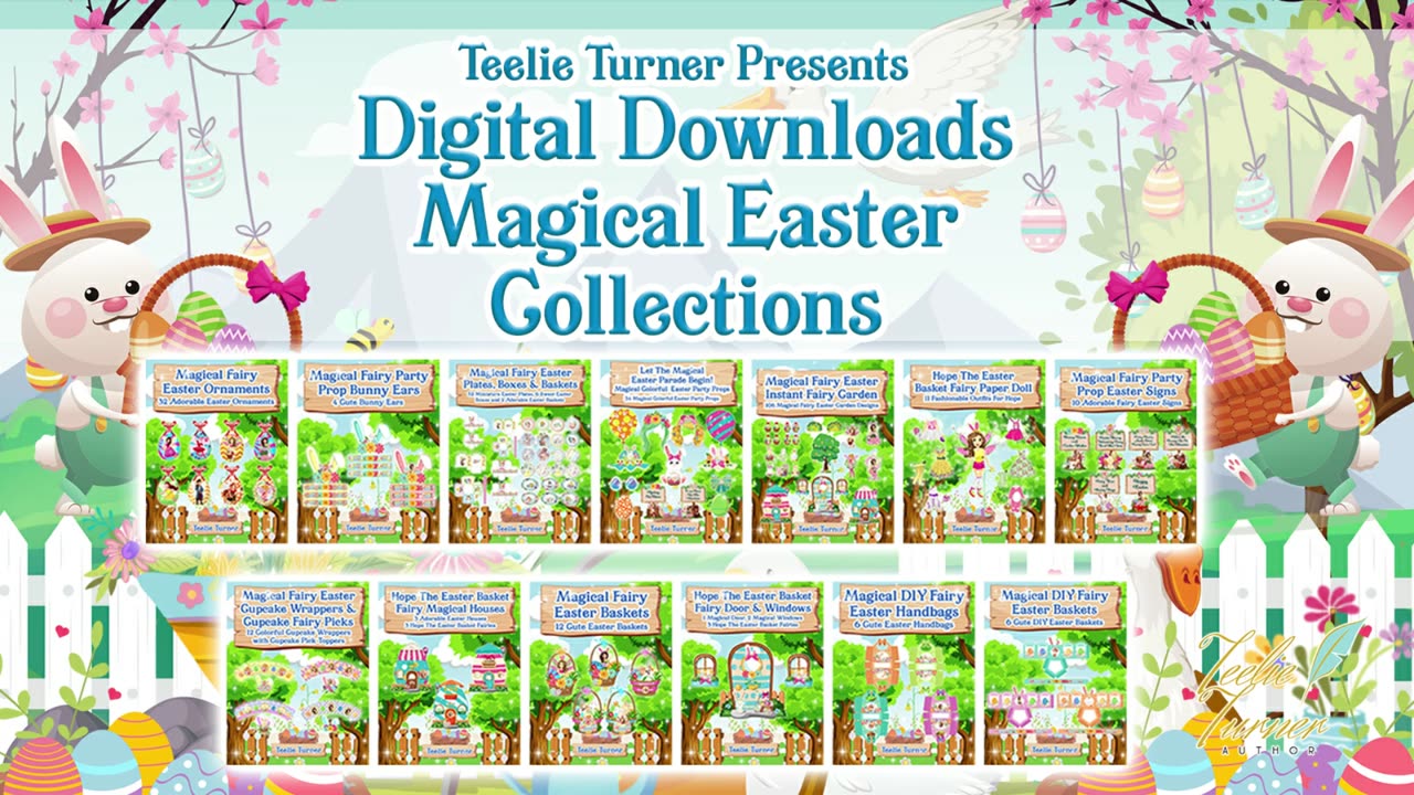 Teelie's Fairy Garden | Day 8: Digital Download Shop | Countdown To Hoppy Fairy Easter