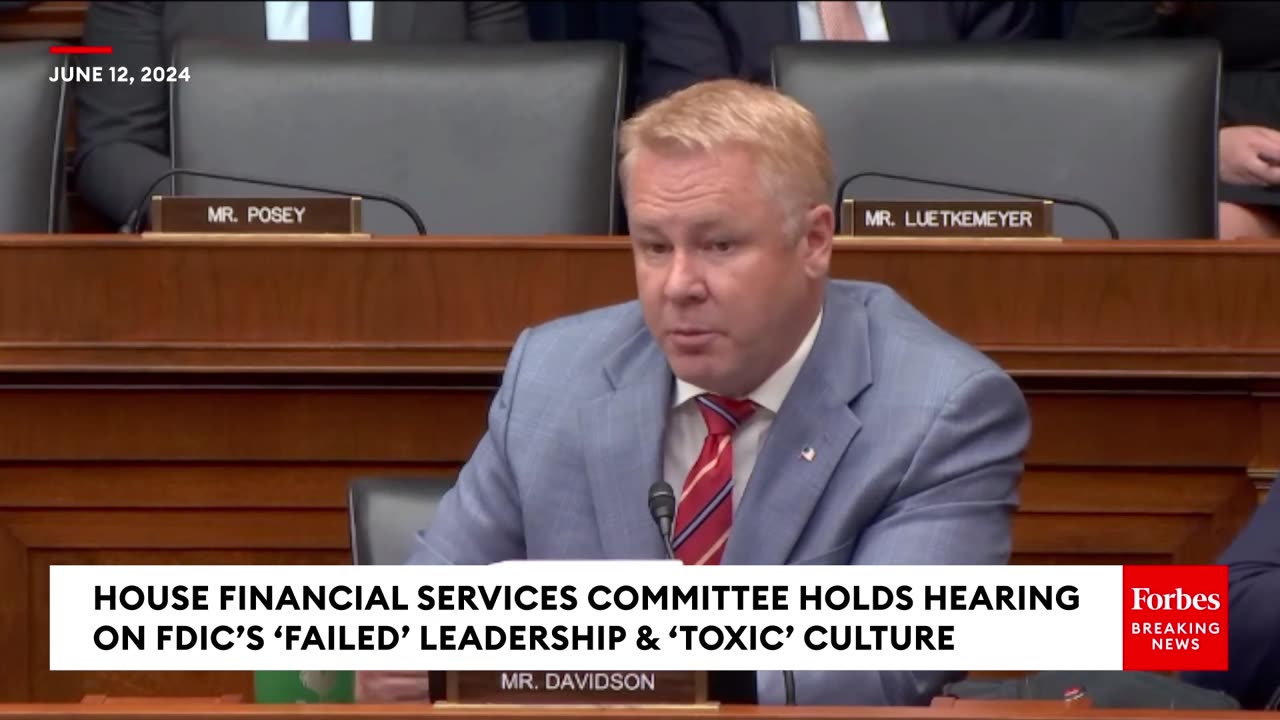 'Sometimes You Just Gotta Change The People'- Warren Davidson Calls For Removal Of FDIC Director