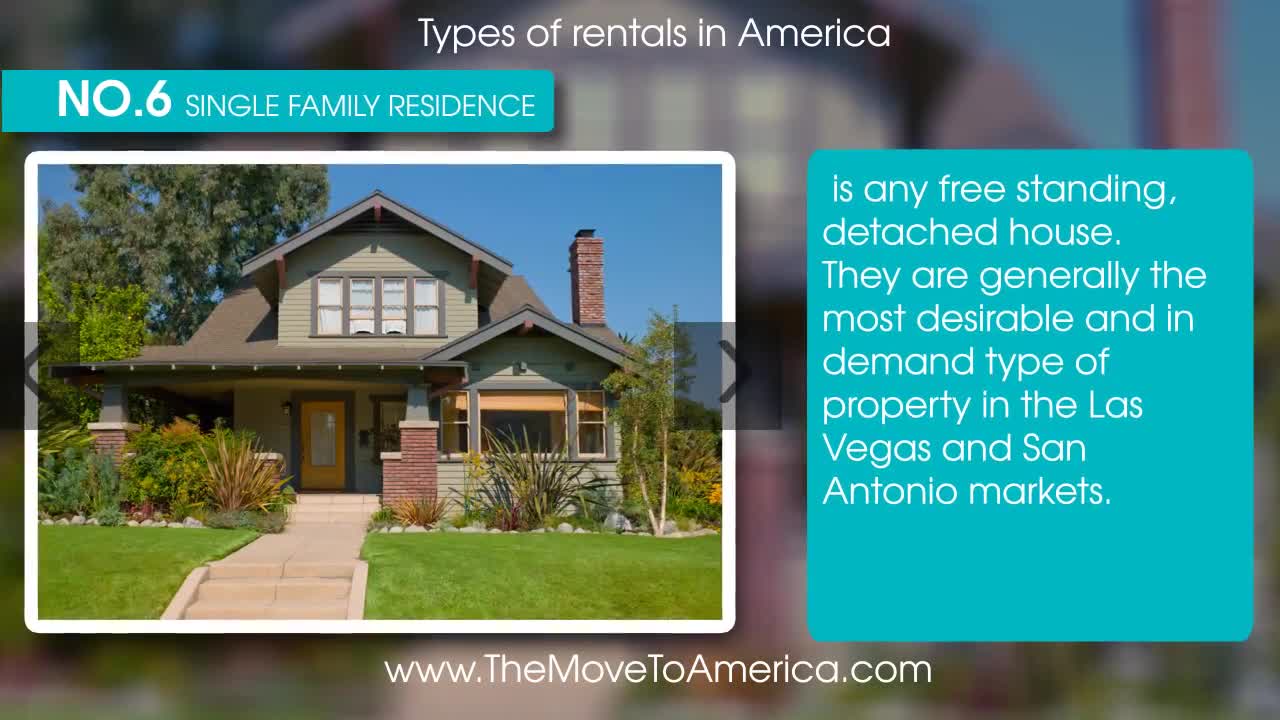 6 different types of housing or rentals in america