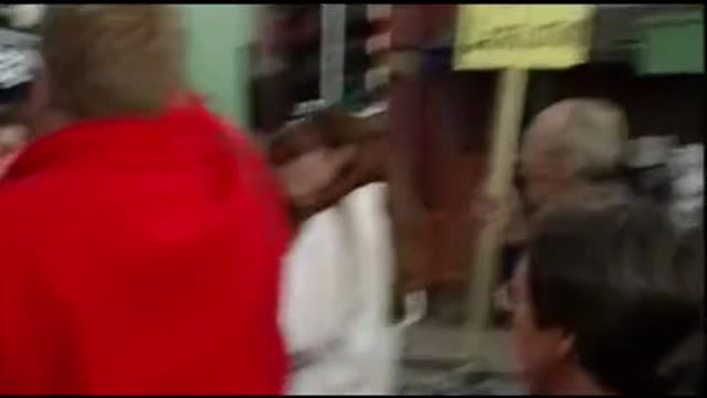 Nigerian President Gets Egg Splashed by A Man!