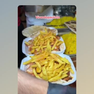 Super roast chicken with giant fries on pita bread