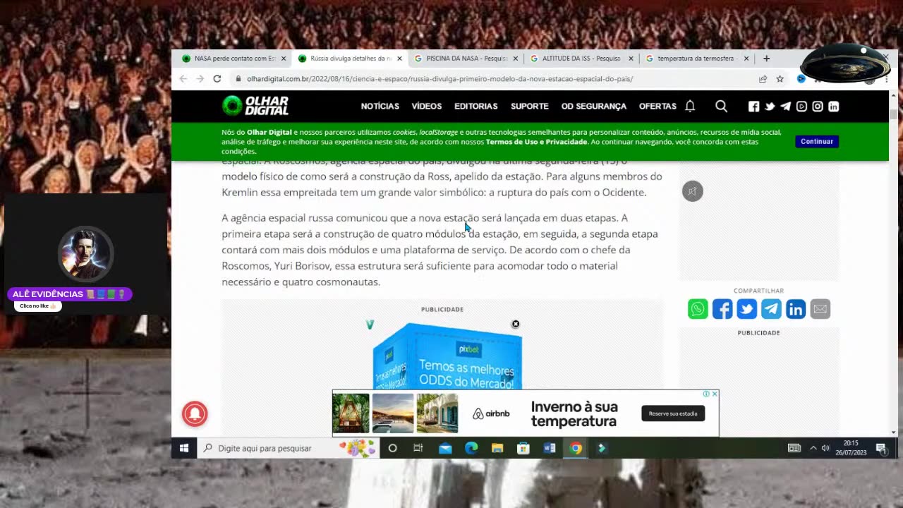 Canal Evidências - 4aad_ygtxJI - ISS DA NASA PERDE CONTATO COM A TERRA 🛰🚀