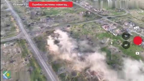 ウロジャイノエへのロシア軍による爆撃