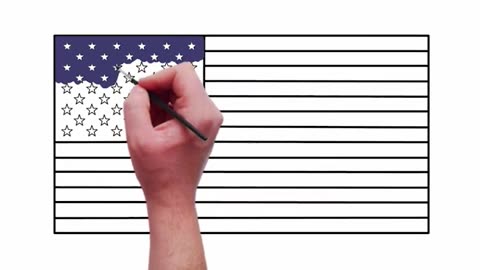 Learn How To Draw An American Flag.