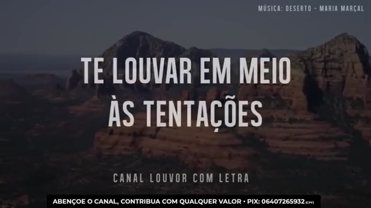 DESERTO - Te Adorar é o que sustenta-me de pé - Maria Marçal