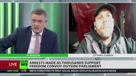 Canada Truckers Have to Tell RT News in Russia That Fake News is Lying About Convoy