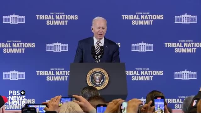 Biden addresses White House Tribal Nations Summit in Washington