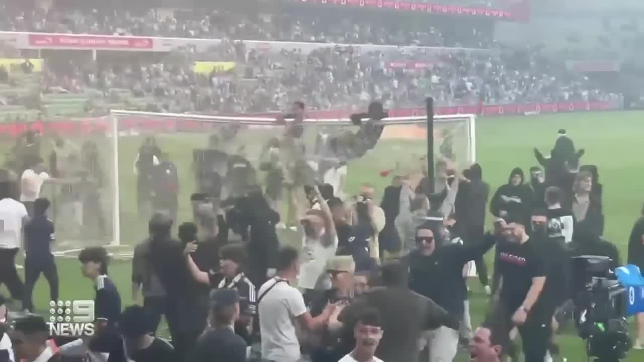 Victoria Police ramps up probe into violent pitch invasion 9 News Australia