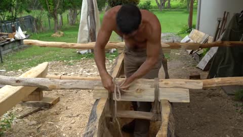 DUGOUT CANOE BUILD - Timelapse, by Outbackmike