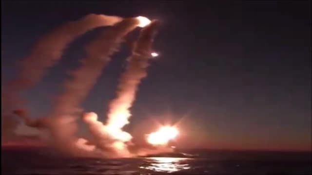 At the launch of Kalibr from the Black Sea