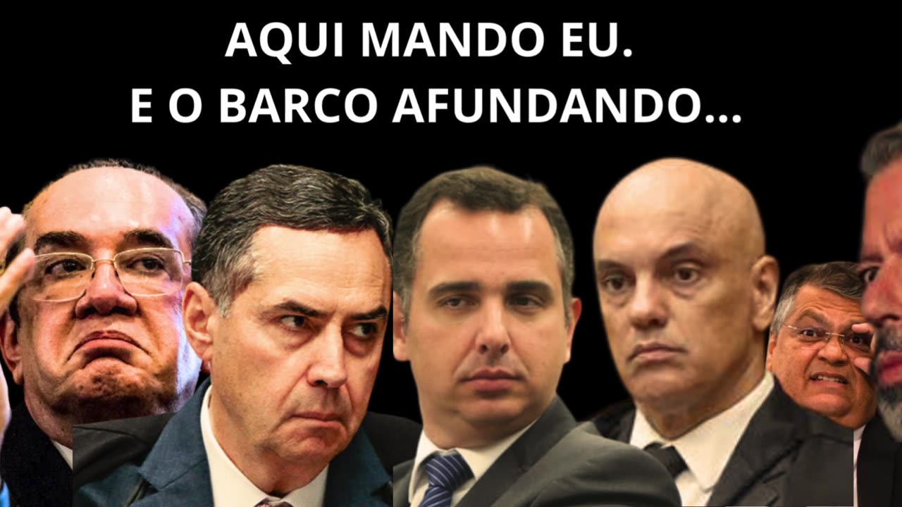 AQUI MANDO EU. E O BARCO AFUNDANDO...