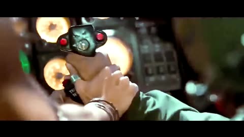 Helicopter crash scene from a superhit film