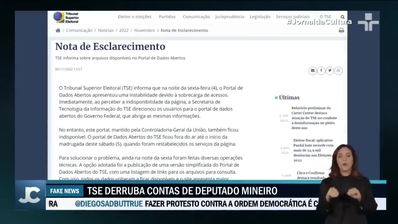 TSE desmente acusações de jornal argentino sobre fraudes nas urnas eletrônicas