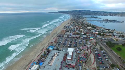 Coastline beach city
