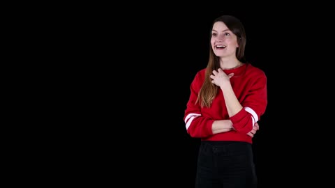 Western girl beautiful smile