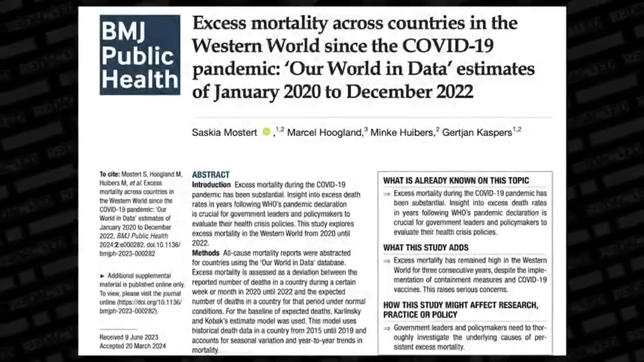 EXCESS DEATHS THE UNDENIABLE PROOF MAJORITY ARE THE VACCINATED