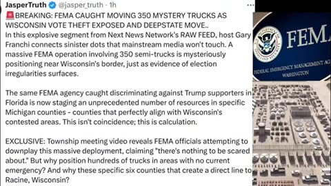 FEMA in Michigan, we'll see how this plays out ..