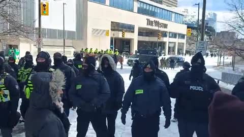 Frontline vs. Government Goons with LRAD ear destroying devices