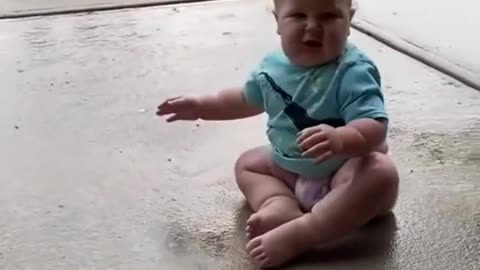 Adorable Moments Rain Funny Babies
