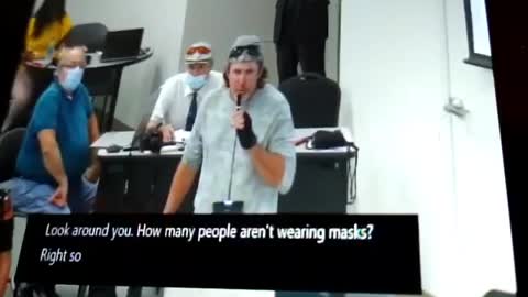 Man Addresses Representatives Over Mask Mandates - Then He Plays A Classic!